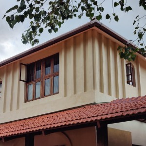 Lime washed house